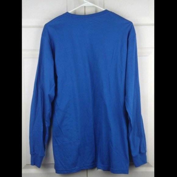 Stafford Runway Blue Long Sleeve Shirt Size S NEW - Picture 3 of 8